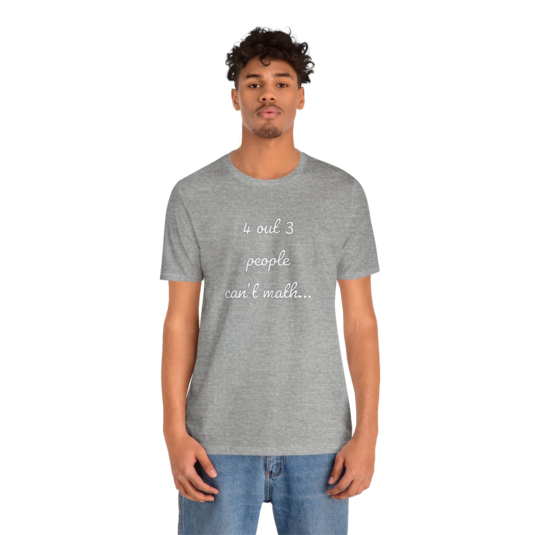 Shirt,  4 out of 3 math,  White - Image 3