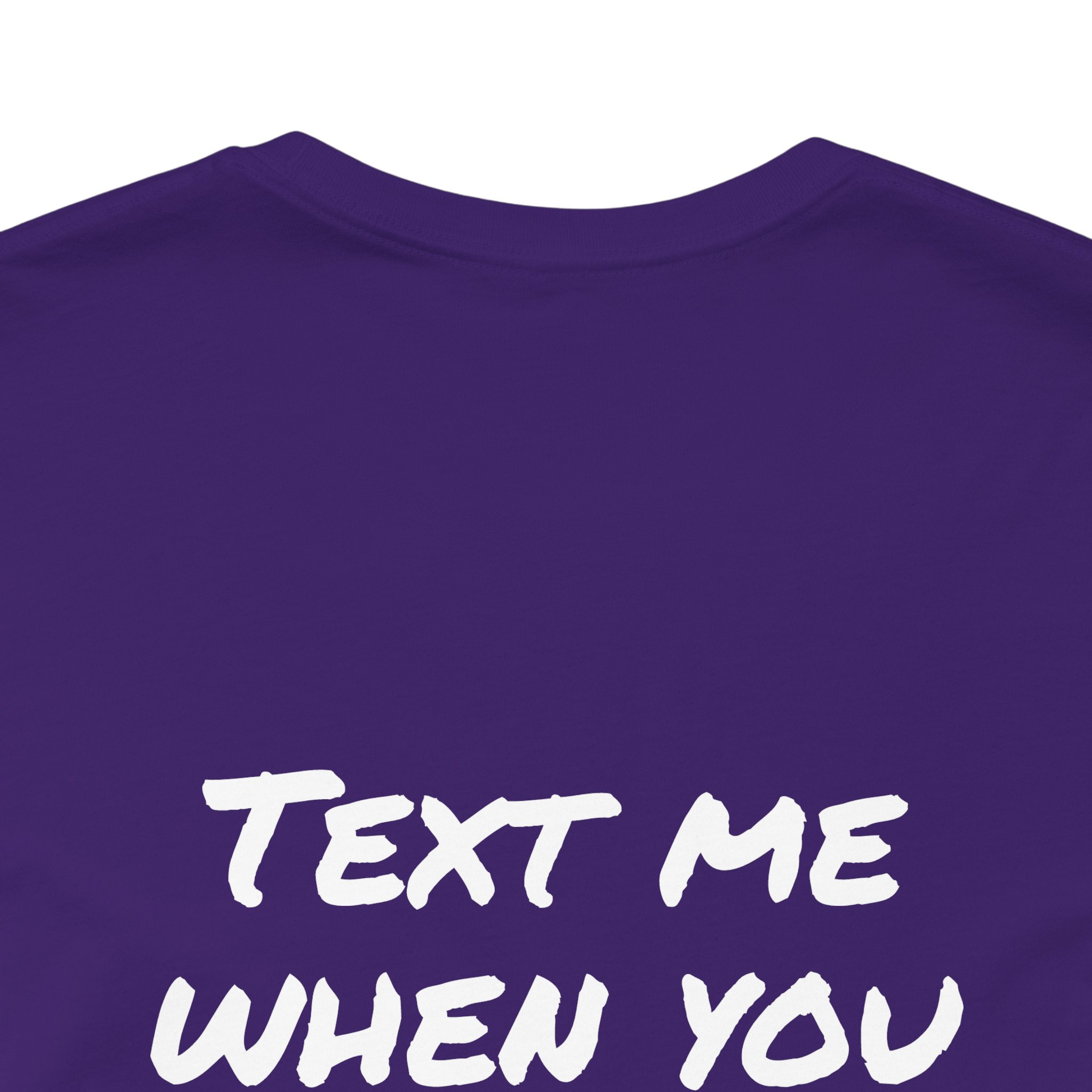 Text me, Unisex Jersey Short Sleeve Tee - Image 8