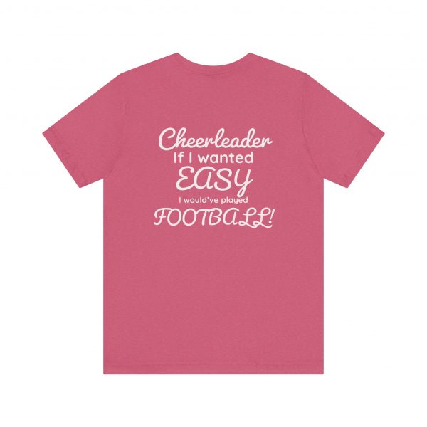 Cheerleader easy Football, Unisex Jersey Short Sleeve Tee - Image 5