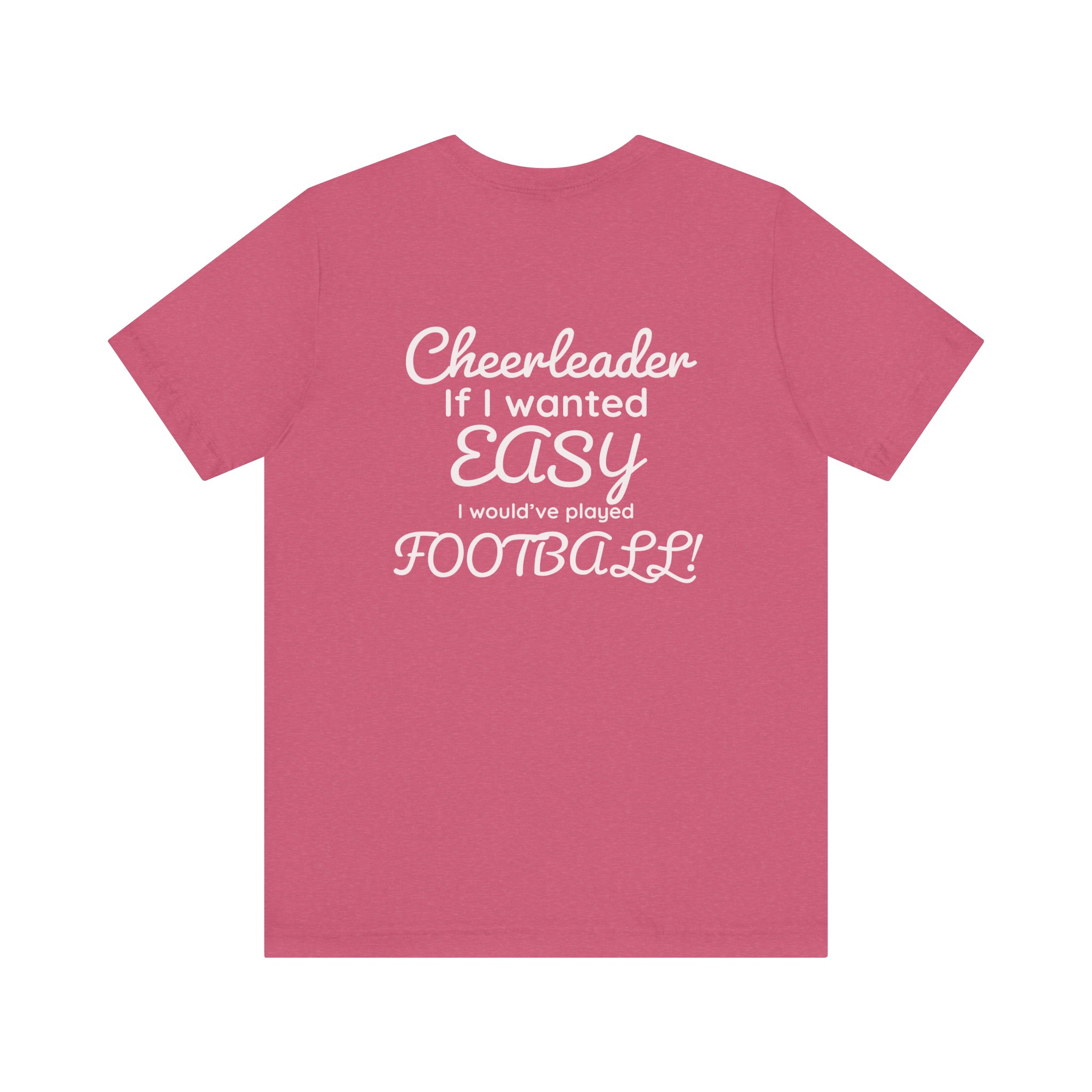 Cheerleader easy Football, Unisex Jersey Short Sleeve Tee - Image 5