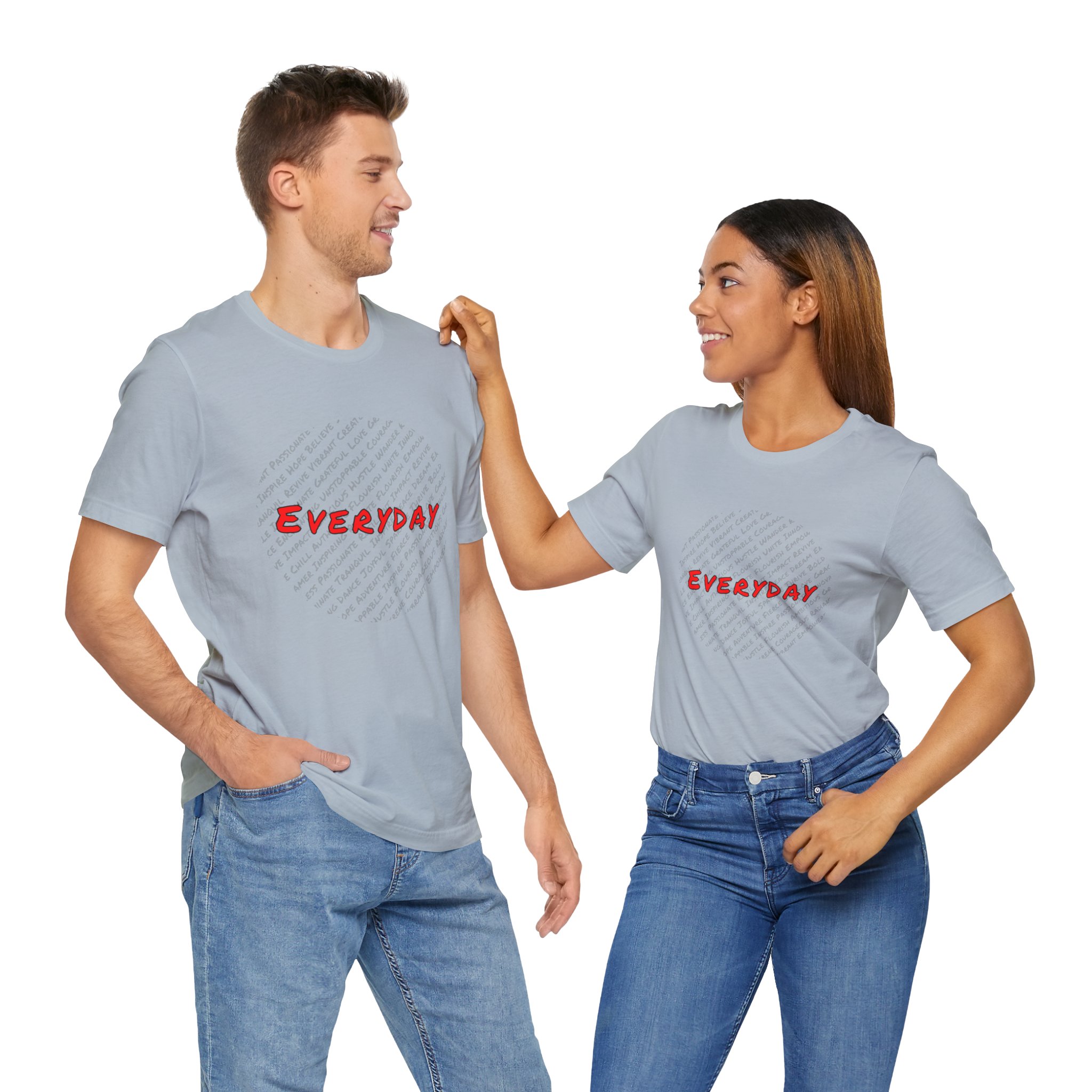Everyday words Circle Jersey Short Sleeve Tee - Image 9