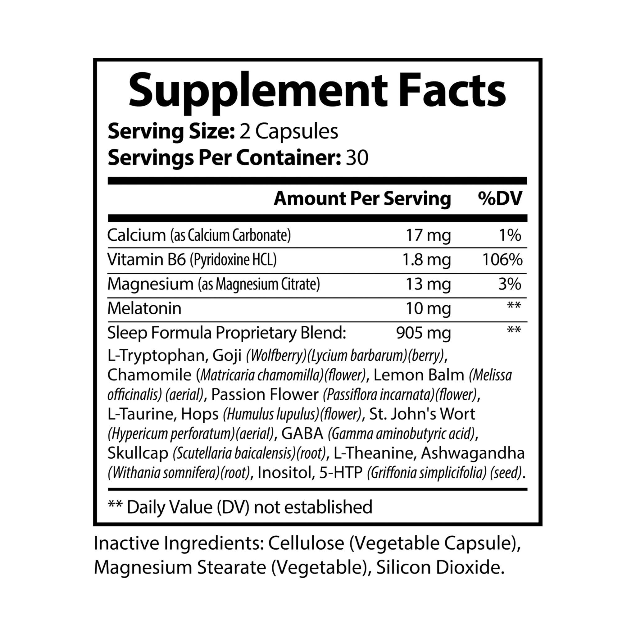 Sleep Supplement (60 Capsules) - Image 2