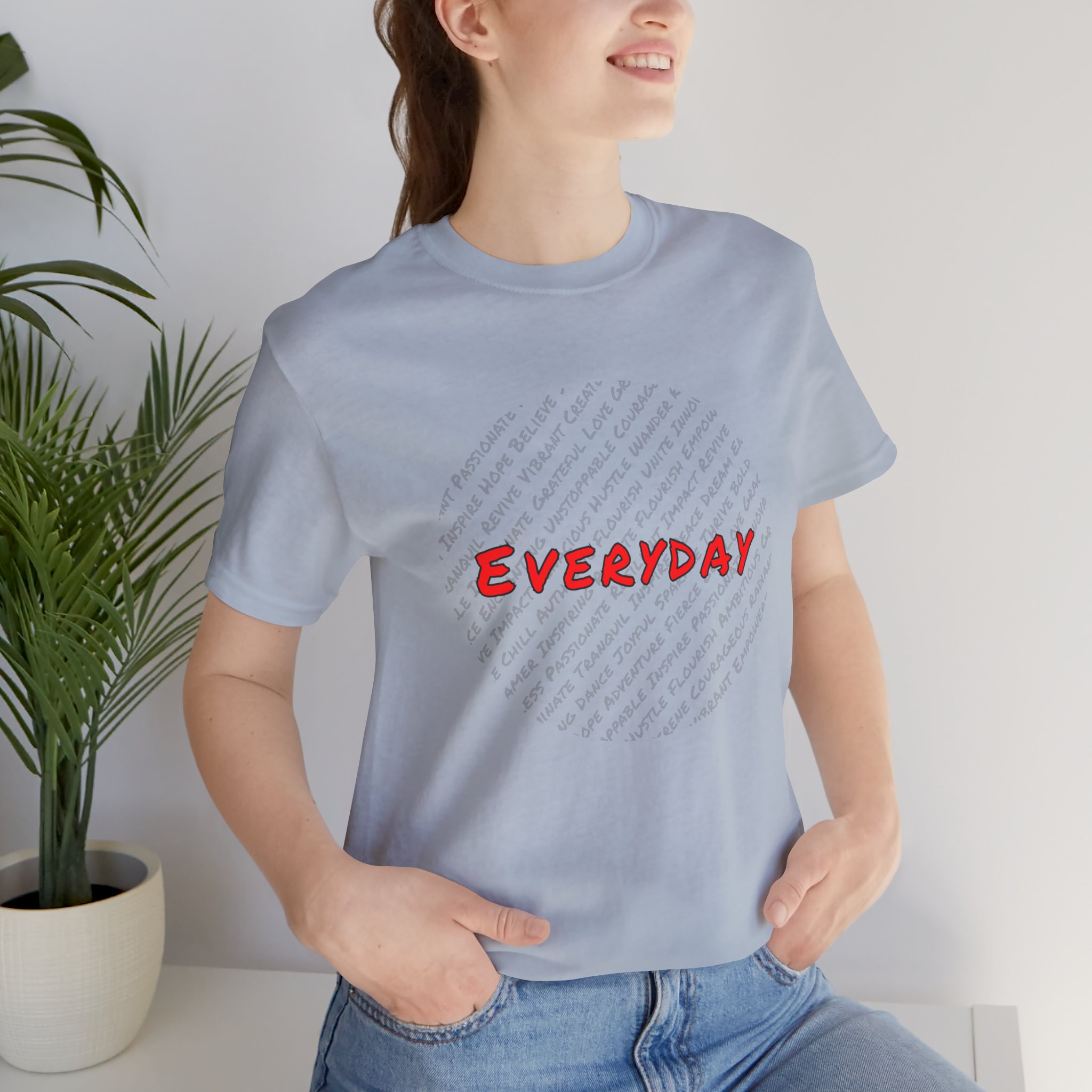 Everyday words Circle Jersey Short Sleeve Tee - Image 8