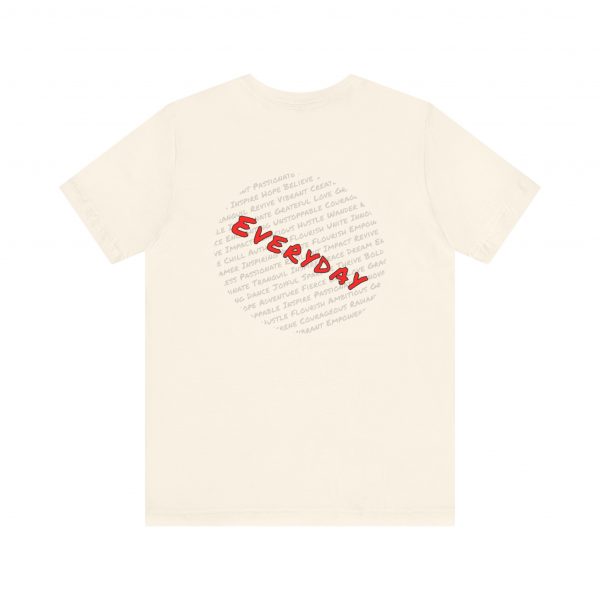 Everyday words Back, Bella Canvas Tee - Image 4