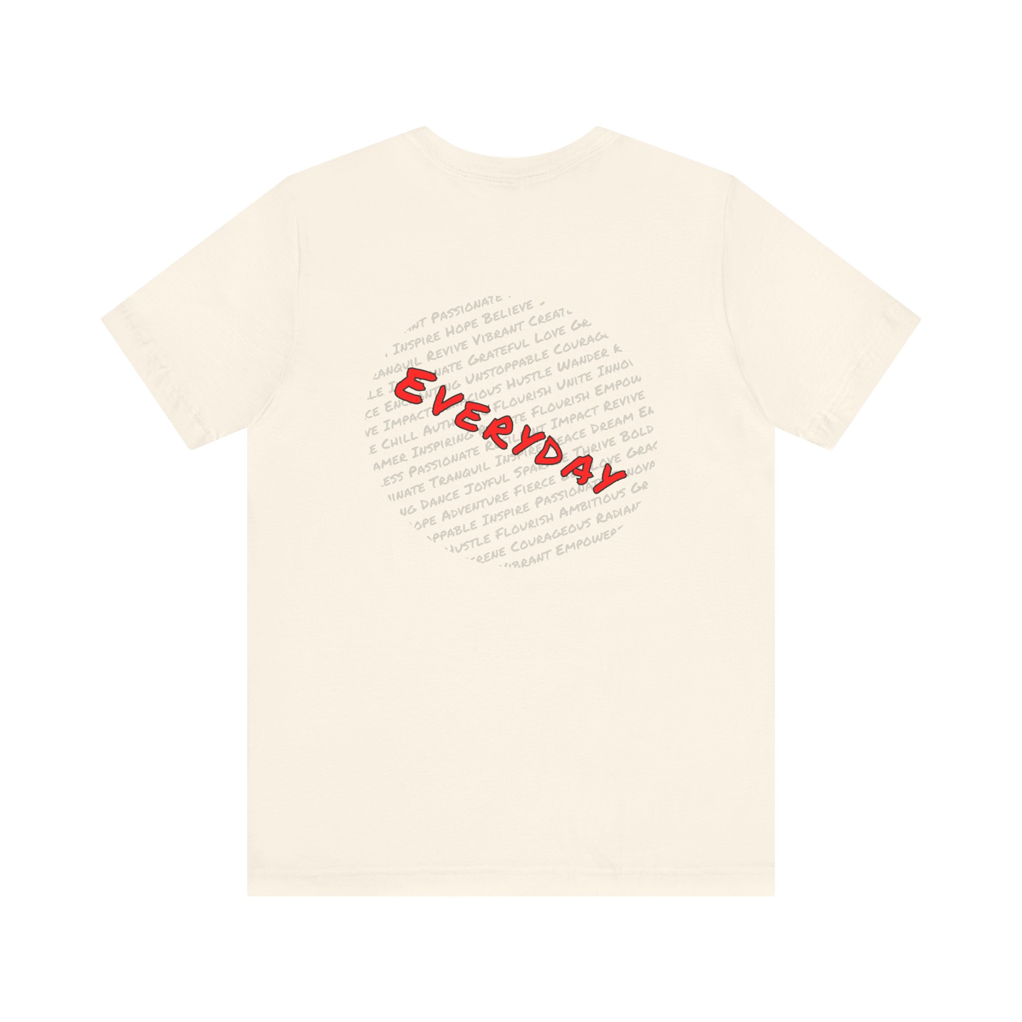 Everyday words Back, Bella Canvas Tee - Image 4