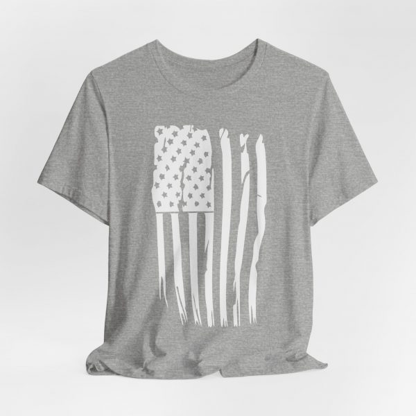 T Shirt, Bella Canvas, Distressed American Flag - Image 2