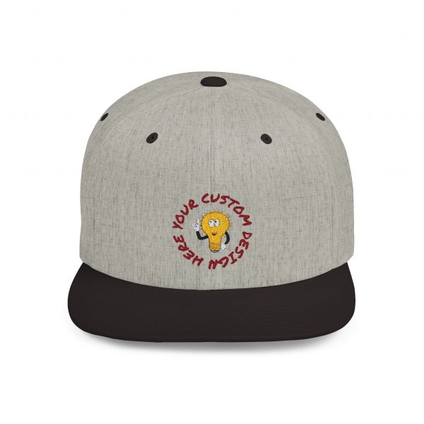 Custom Embroidery Flat Bill Snapback - Image 6