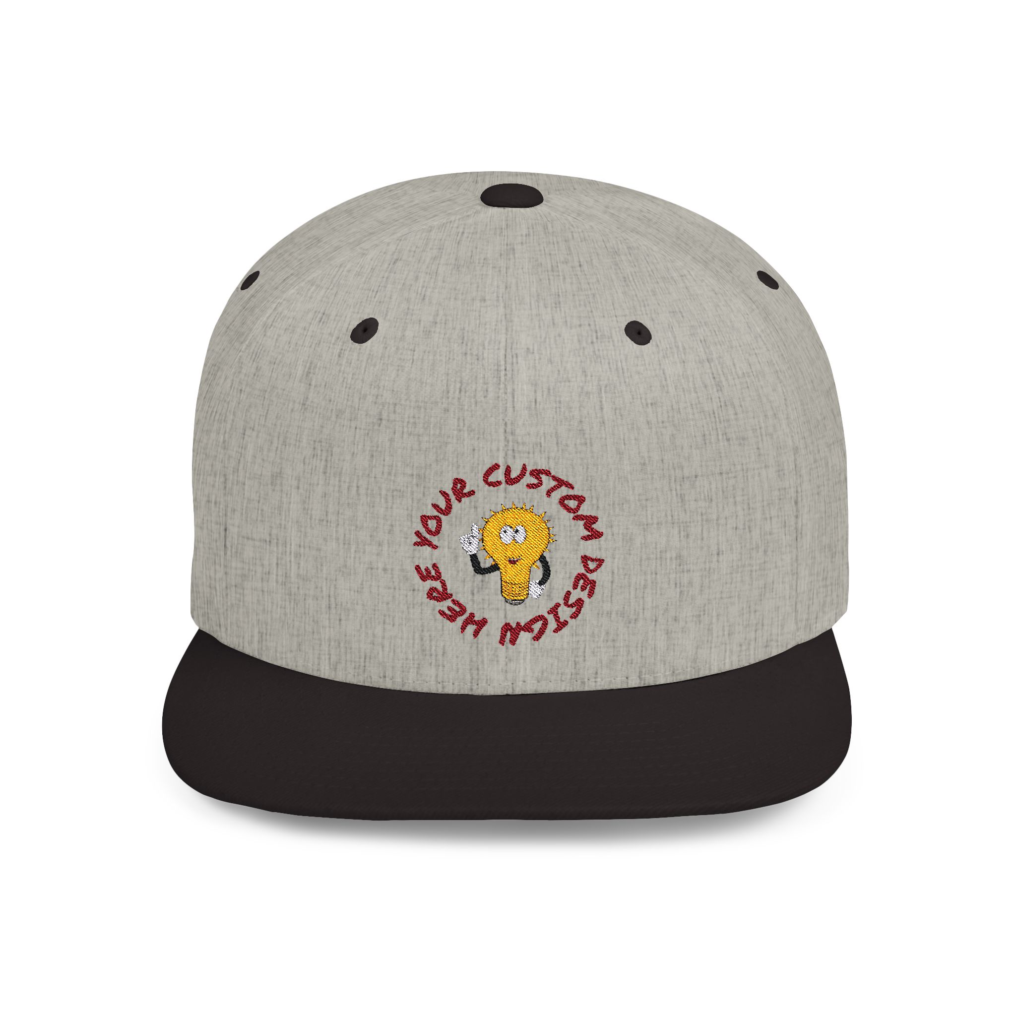 Custom Embroidery Flat Bill Snapback - Image 6