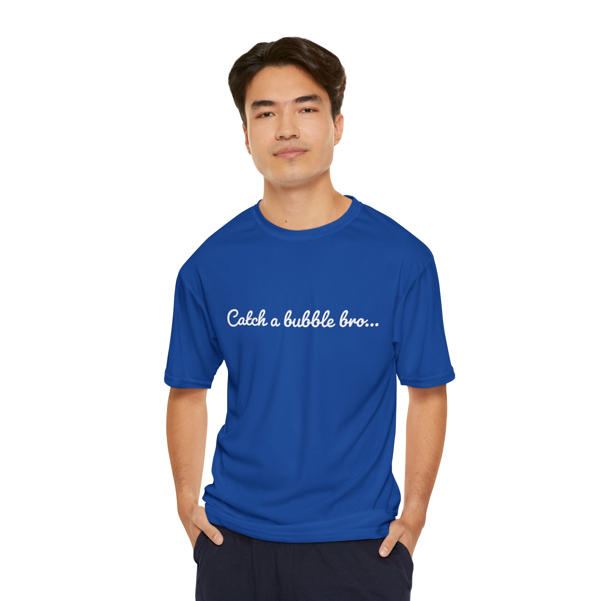 Men's Performance T-Shirt, catch a bubble - Image 6