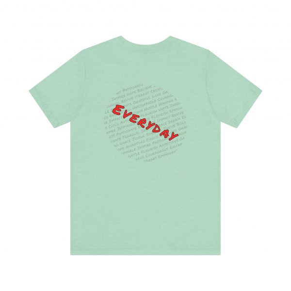 Everyday words Back, Bella Canvas Tee - Image 2