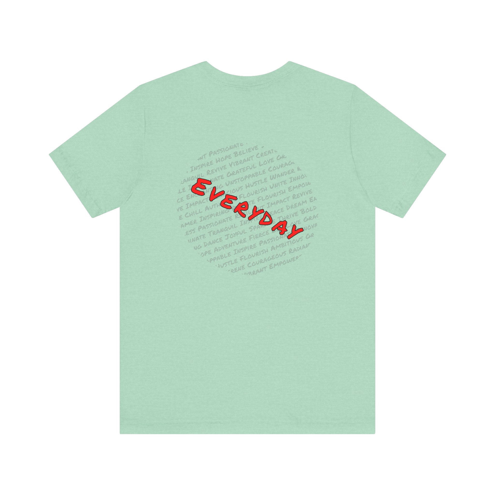 Everyday words Back, Bella Canvas Tee - Image 2