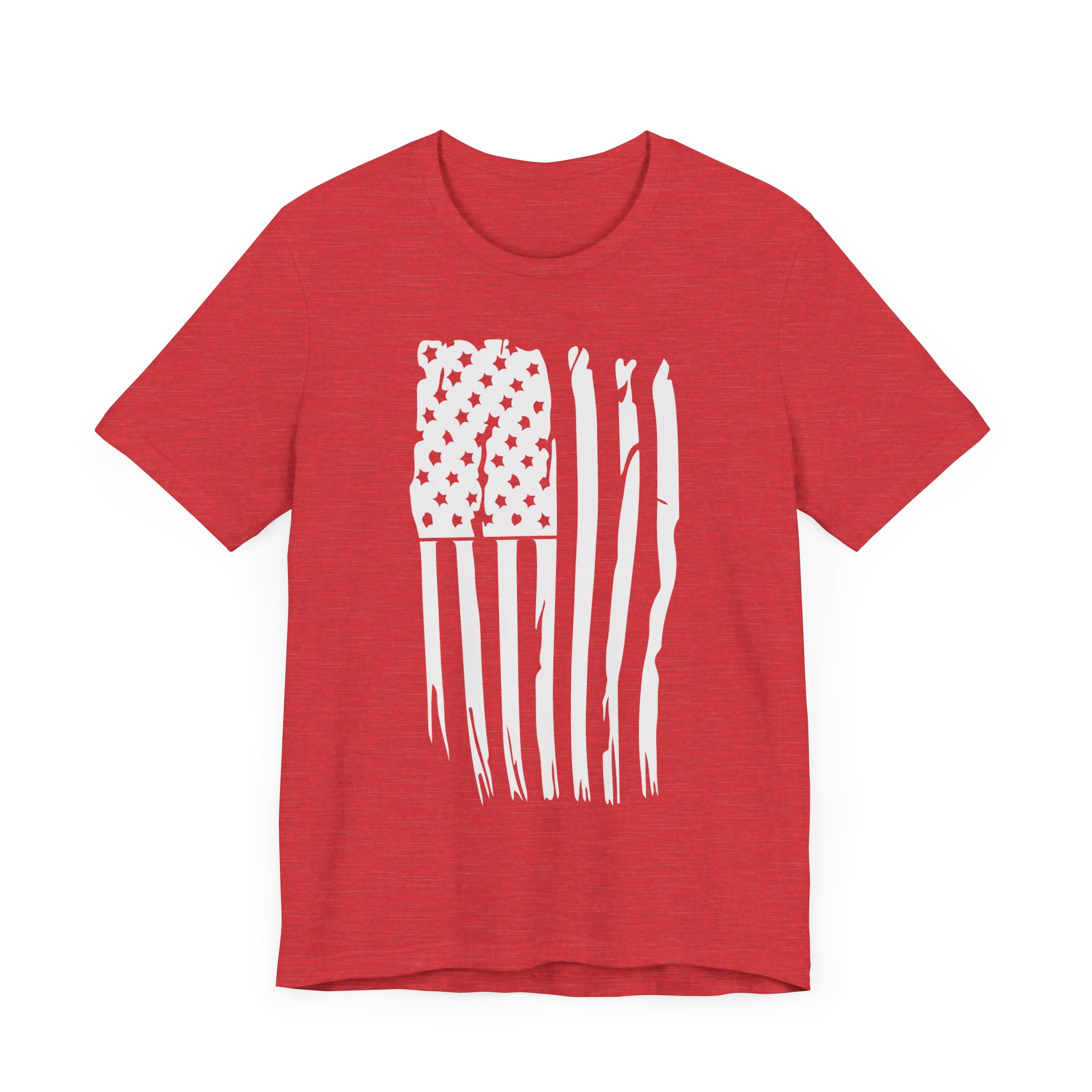 T Shirt, Bella Canvas, Distressed American Flag - Image 5