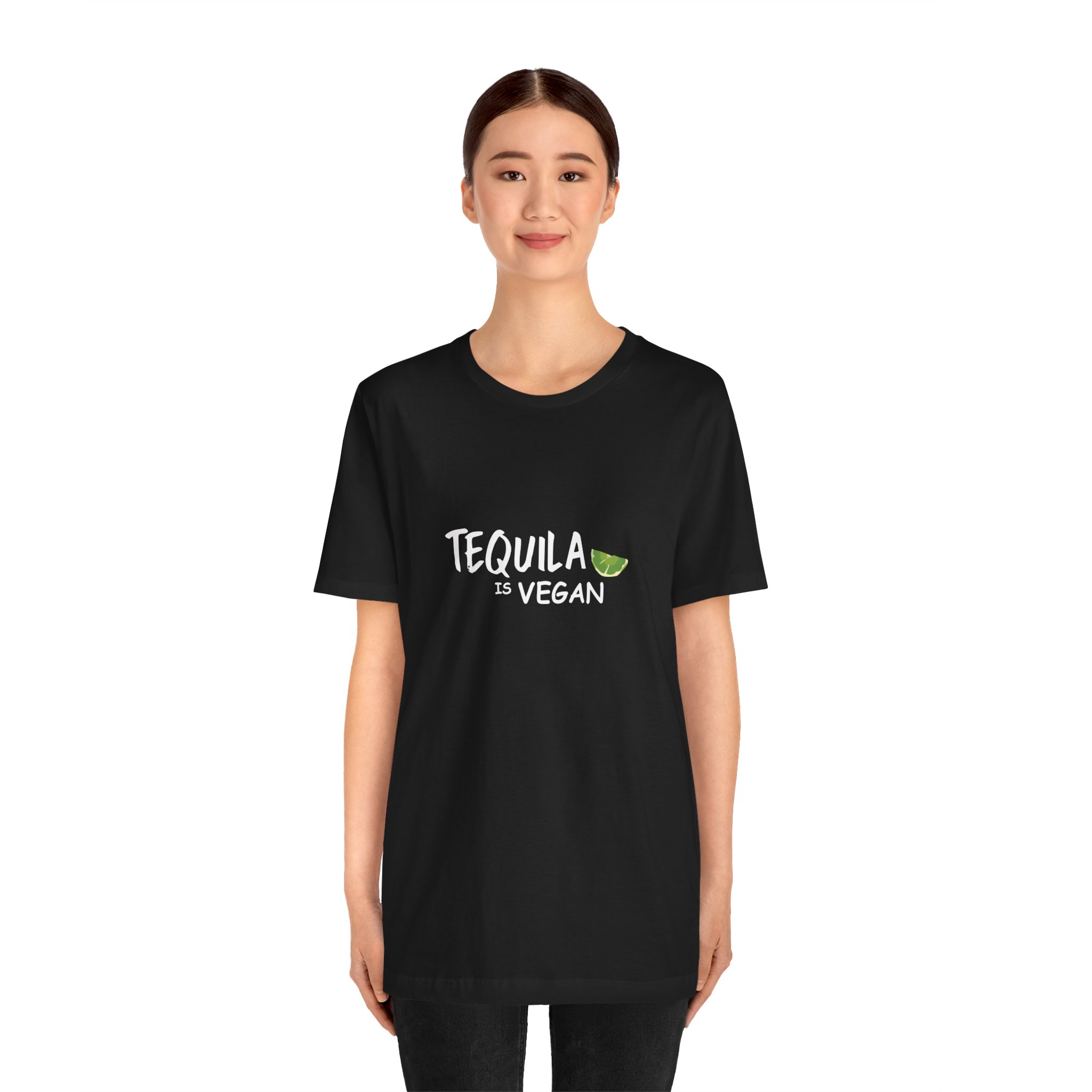 Shirt,  Tequila is vegan, Bella Canvas, Unisex Jersey Short Sleeve Tee - Image 6