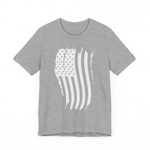 T Shirt, Bella Canvas, Distressed Waving American Flag