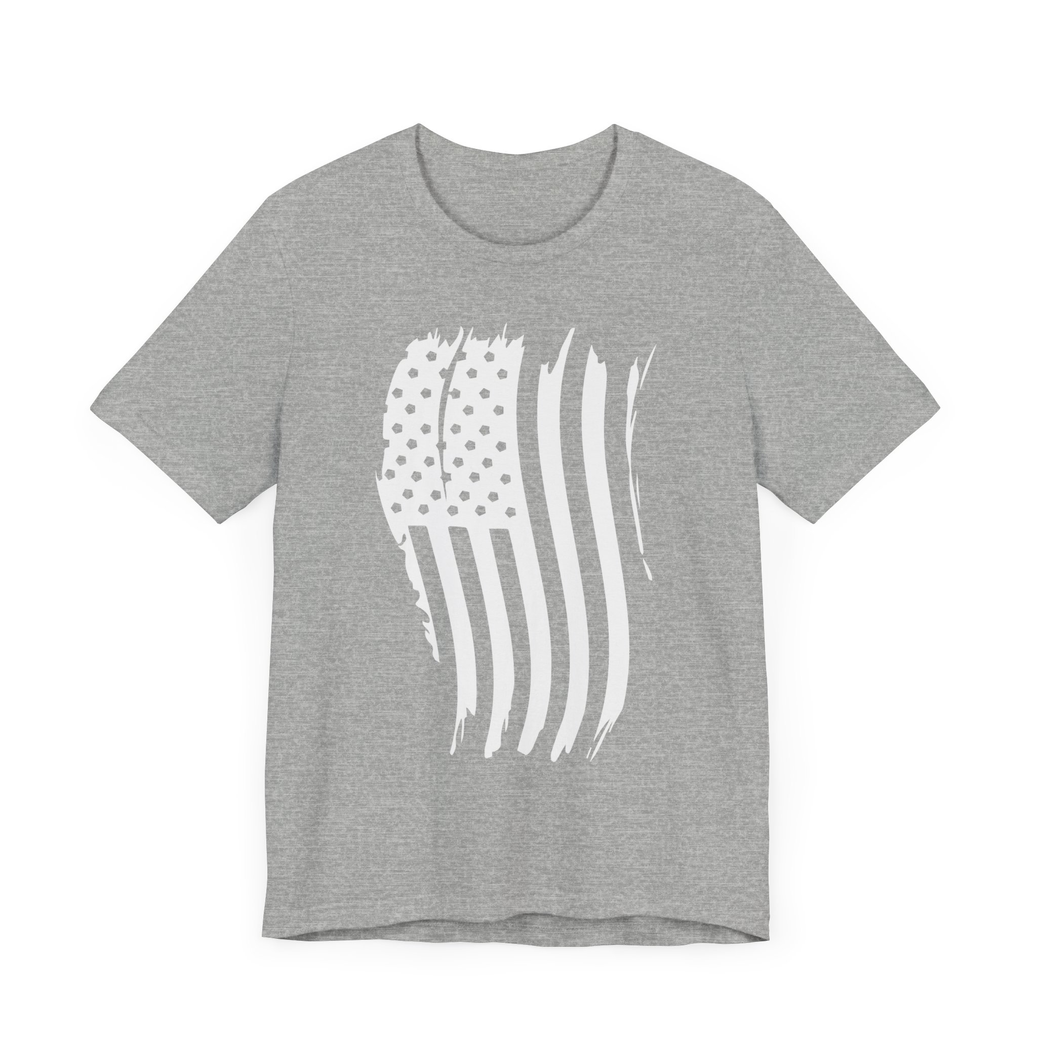 T Shirt, Bella Canvas, Distressed Waving American Flag
