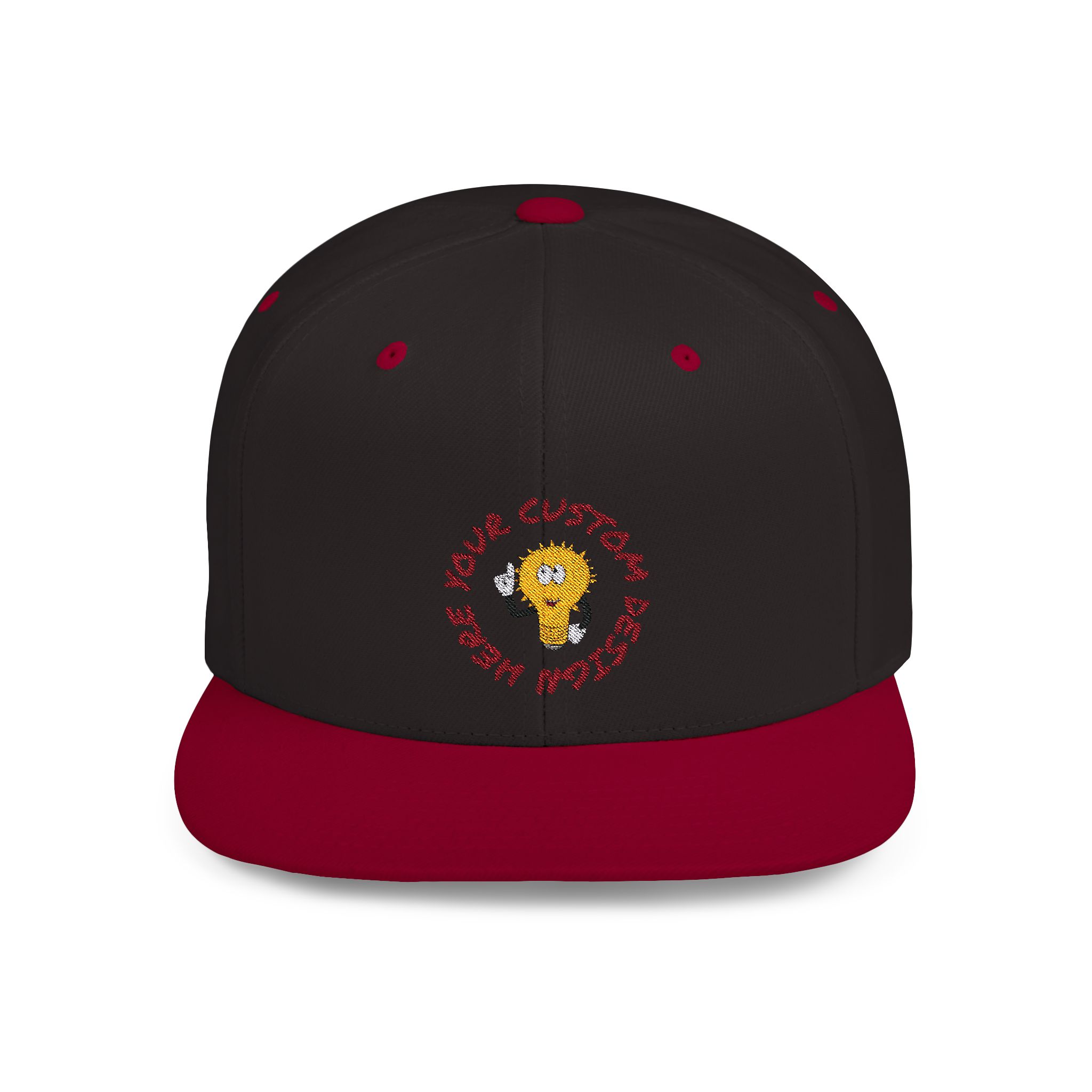 Custom Embroidery Flat Bill Snapback - Image 4