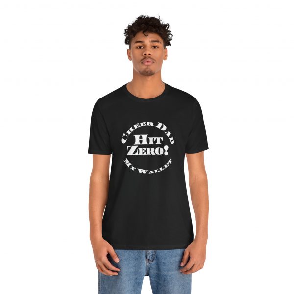 Cheer Dad, Hit Zero Wallet, Bella Canvas Tee - Image 8