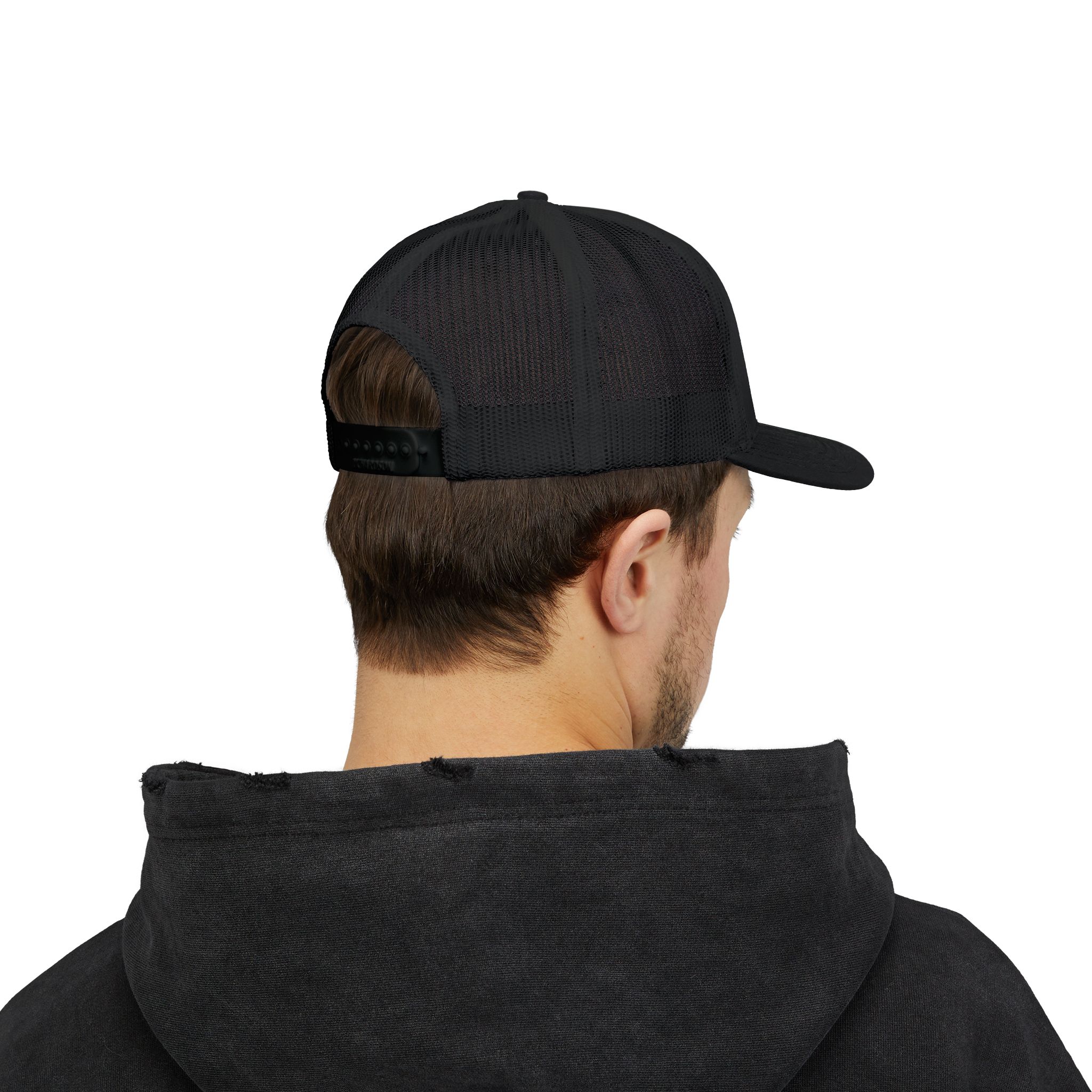Custom Embroidery Snapback Trucker Cap - Image 4