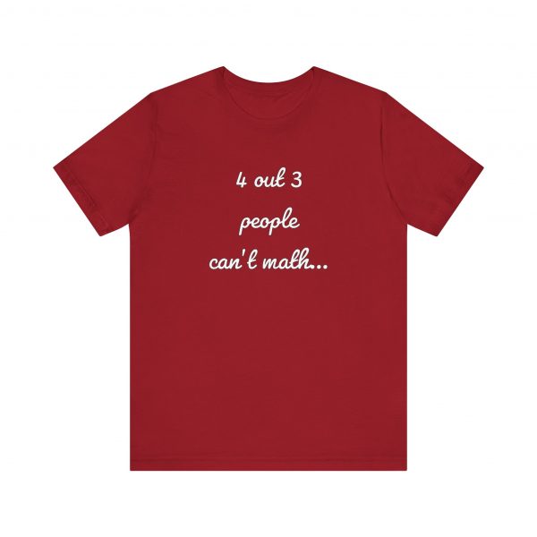 Shirt,  4 out of 3 math,  White - Image 9