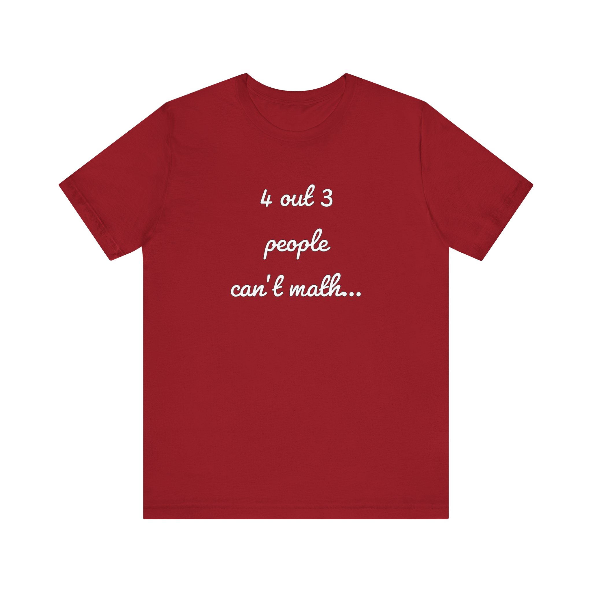Shirt,  4 out of 3 math,  White - Image 9