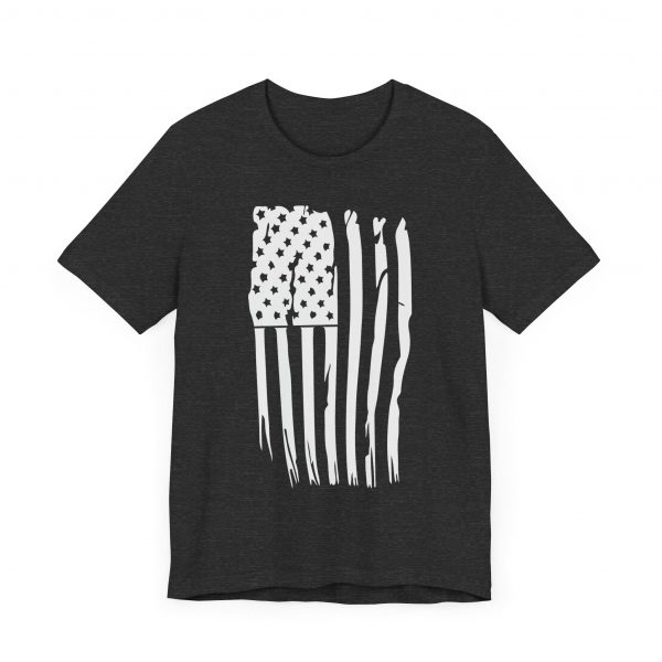 T Shirt, Bella Canvas, Distressed American Flag - Image 3