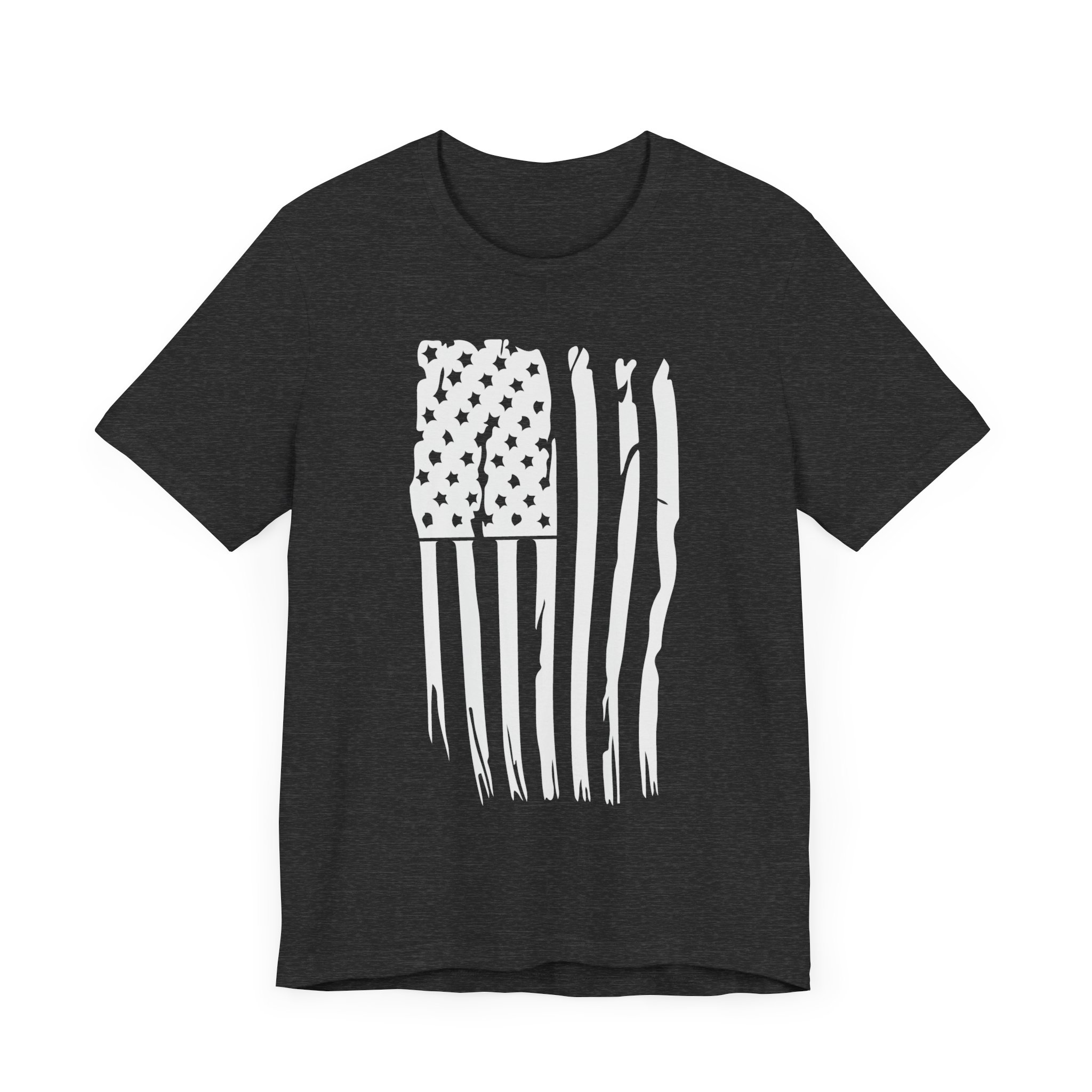 T Shirt, Bella Canvas, Distressed American Flag - Image 3