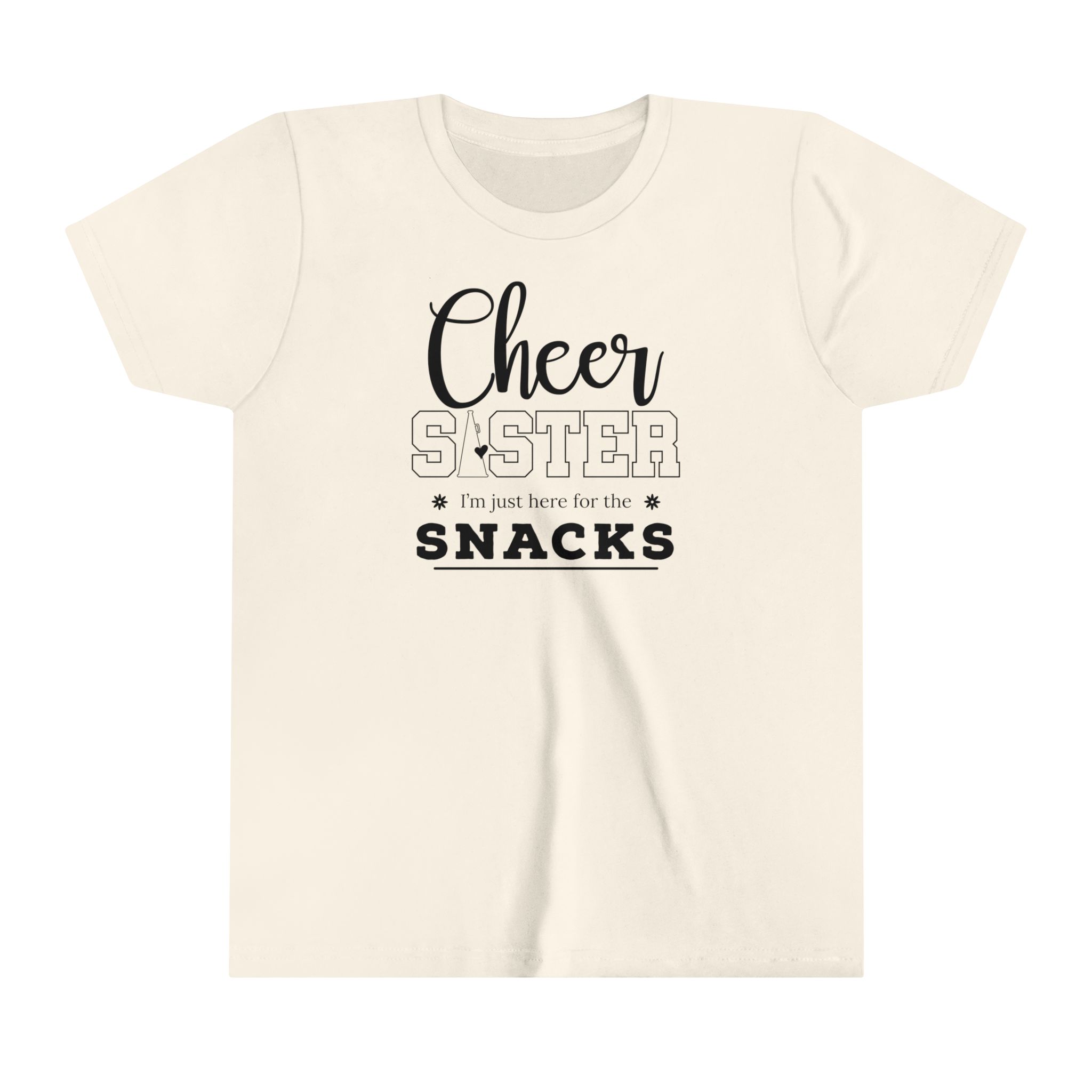 Cheer, Youth, Short Sleeve Tee, Sister 4 Snacks - Image 6