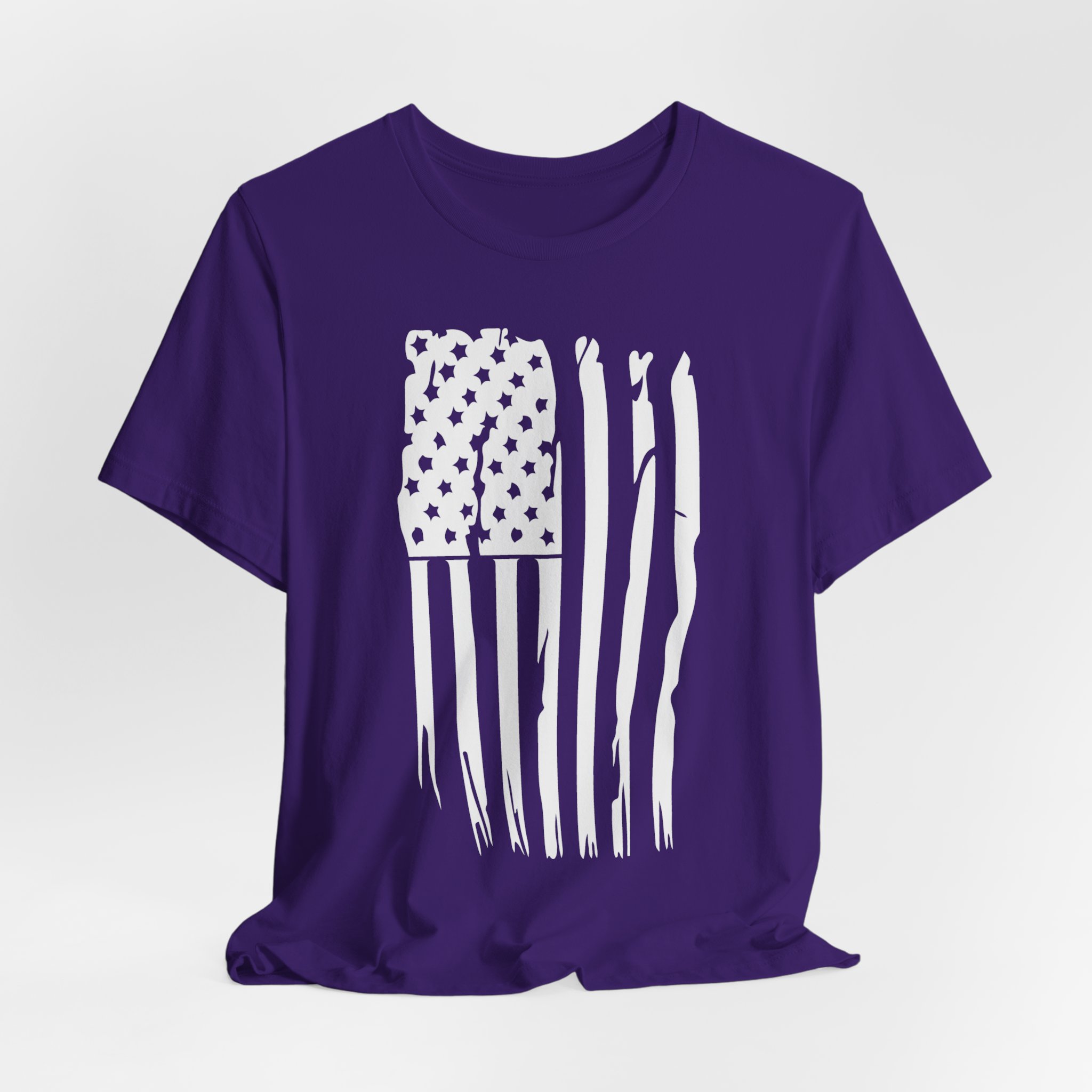 T Shirt, Bella Canvas, Distressed American Flag - Image 10