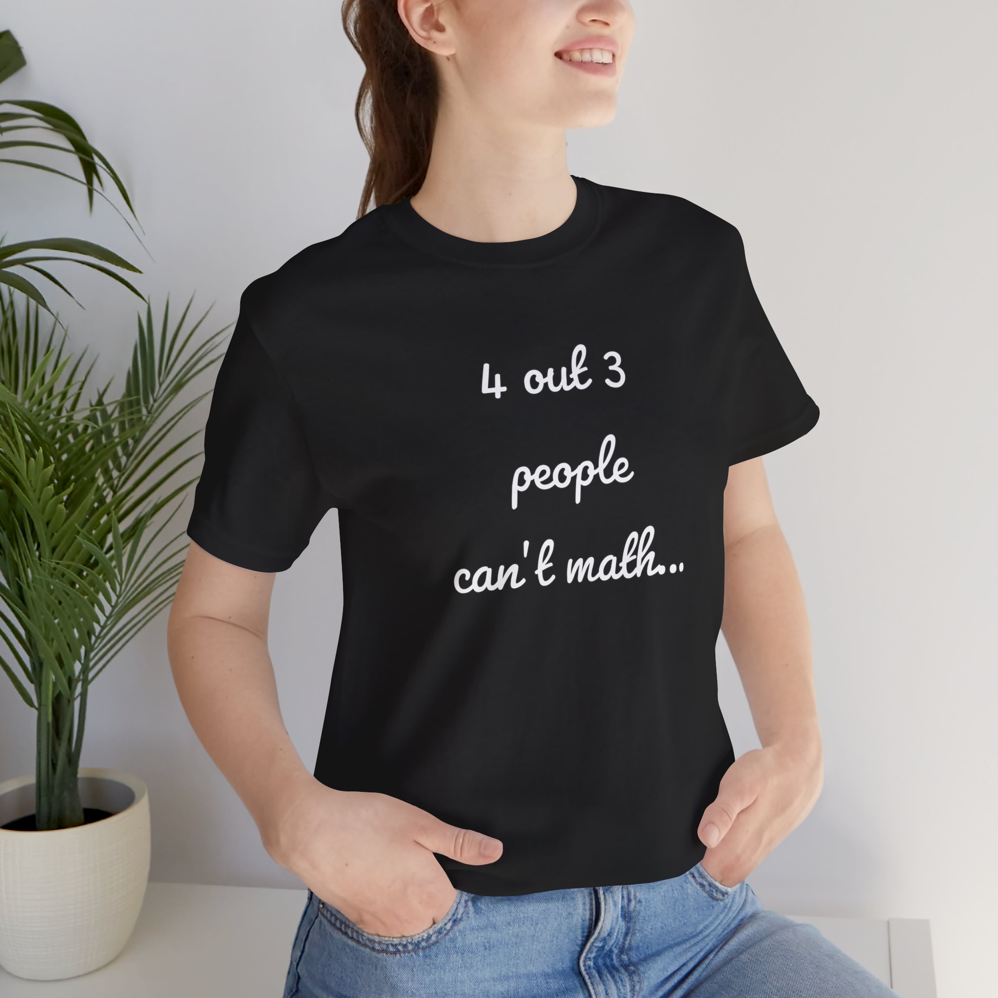 Shirt,  4 out of 3 math,  White - Image 8