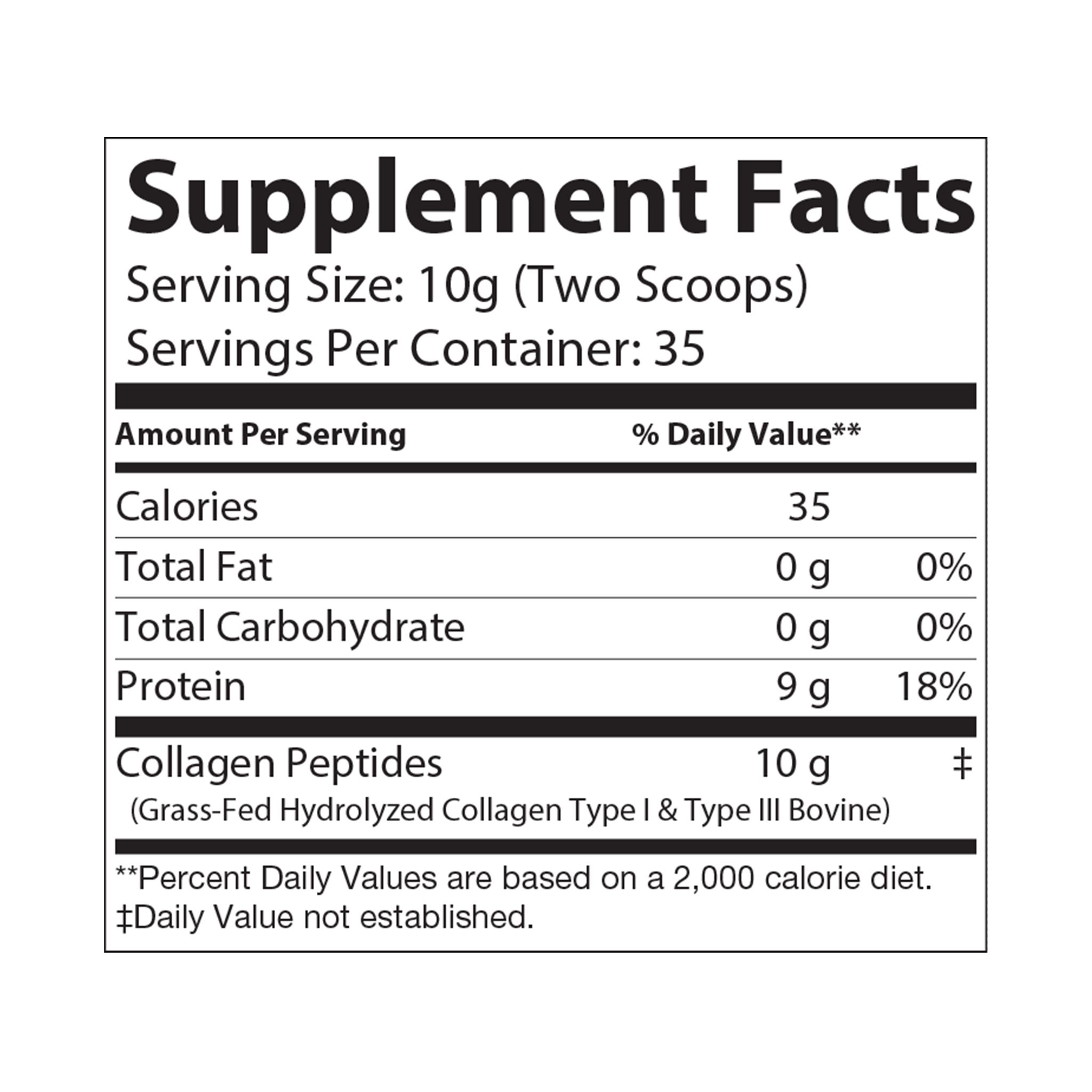 Collagen Peptides Type I & III Supplement (350g, 12.3oz) - Image 3