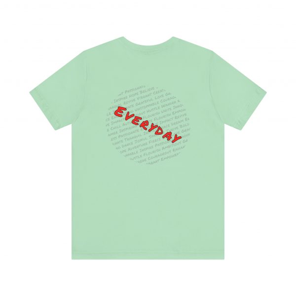 Everyday words Back, Bella Canvas Tee - Image 3