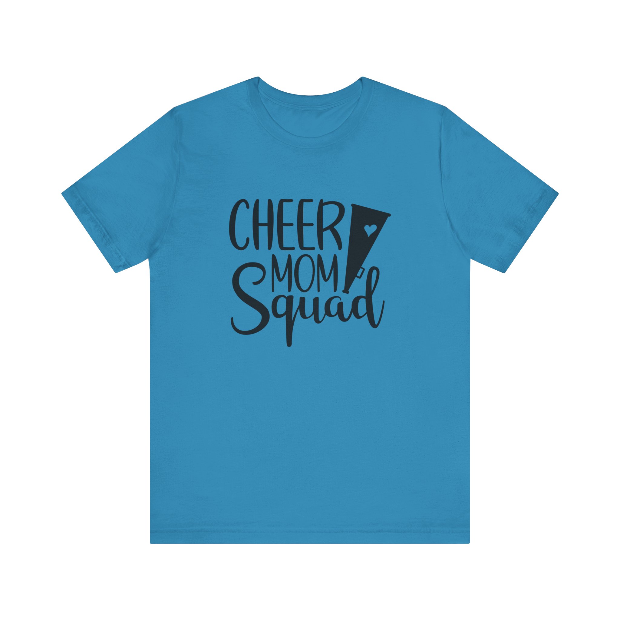 Cheer Mom Squad, Unisex Jersey Short Sleeve Tee - Image 2
