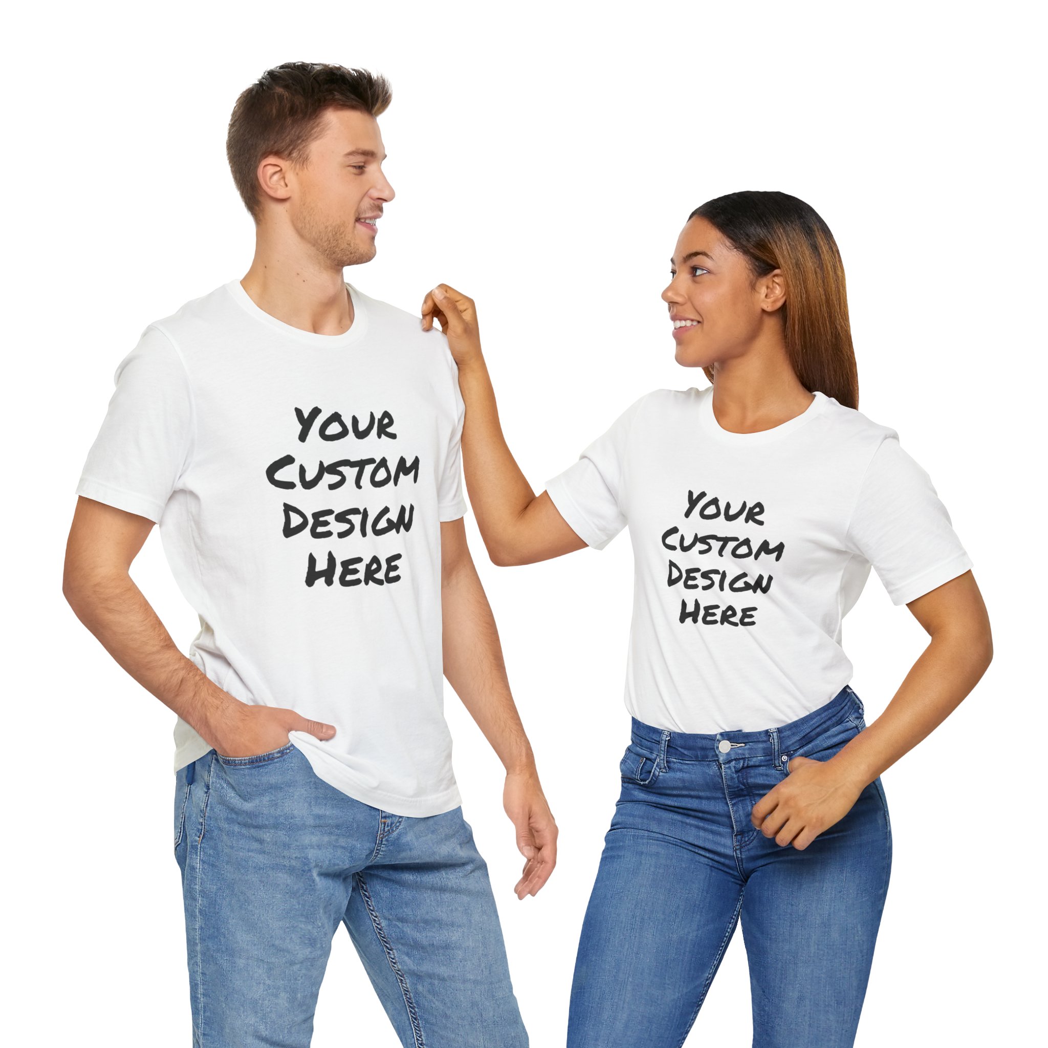Custom Design Unisex Jersey Short Sleeve Tee - Image 4