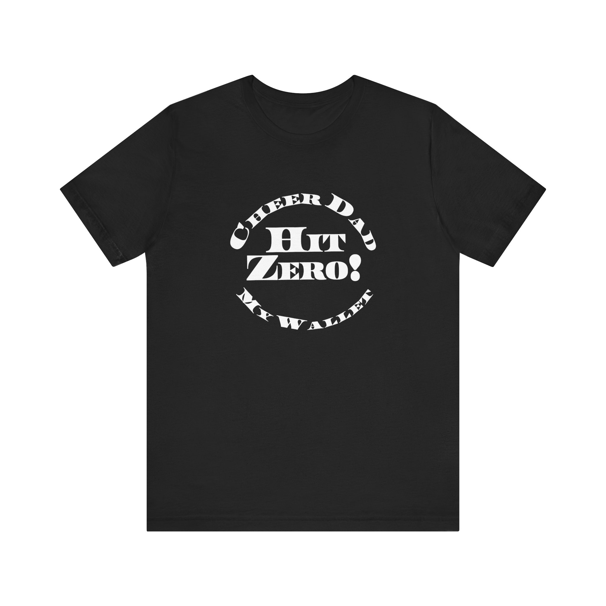 Cheer Dad, Hit Zero Wallet, Bella Canvas Tee - Image 5