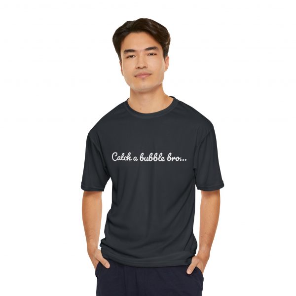 Men's Performance T-Shirt, catch a bubble - Image 2