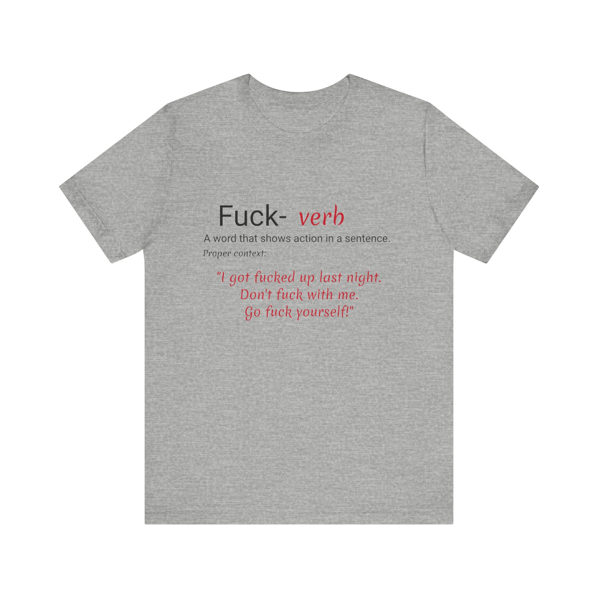 Unisex, Front, Verb, Multi color, Jersey Short Sleeve Tee, Go f yourself