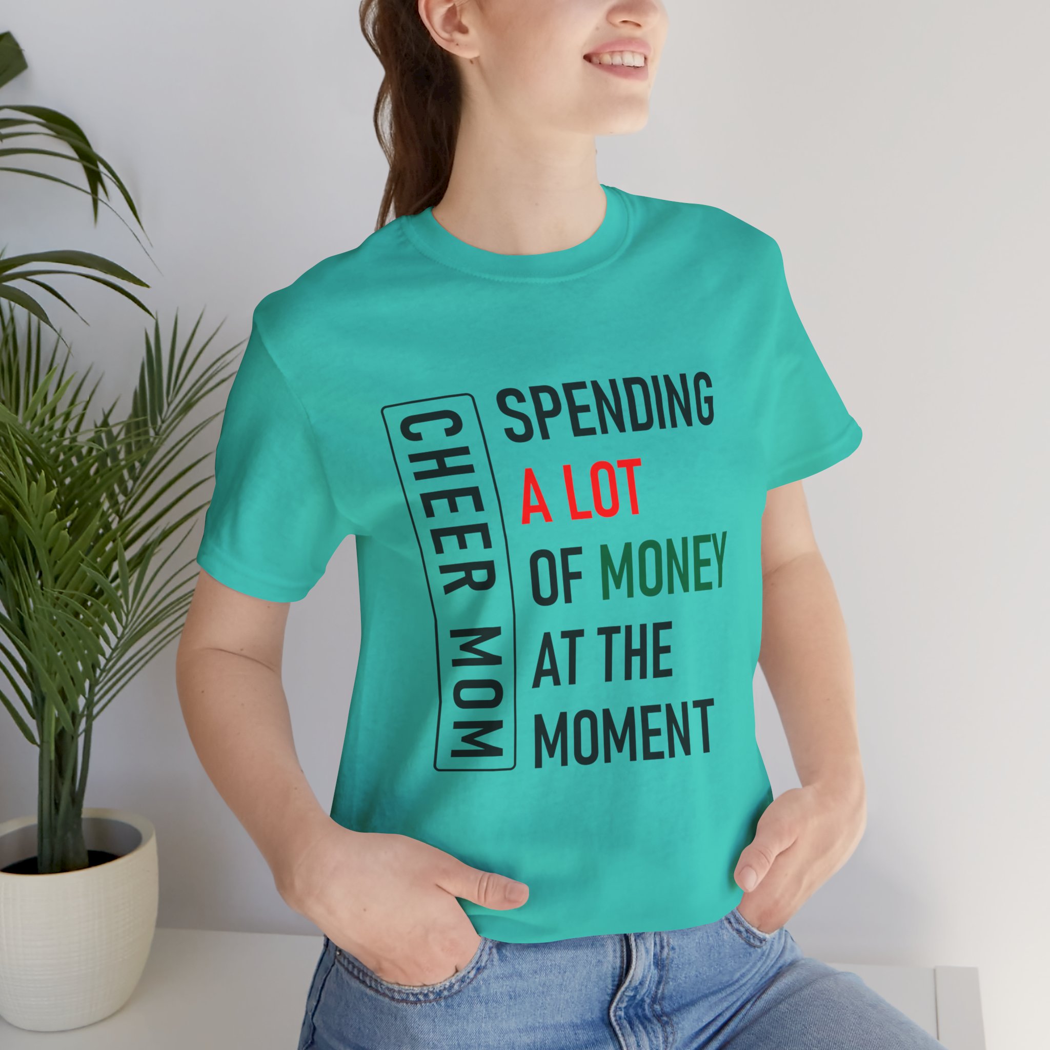 Cheer Mom Spending Bella Canvas Tee