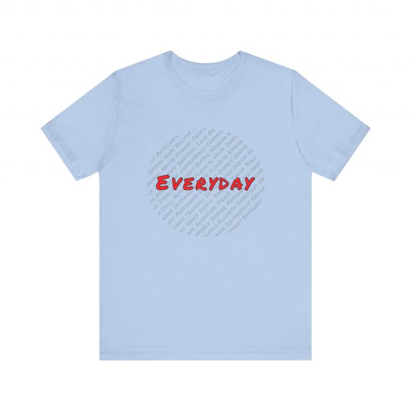 Everyday words Circle Jersey Short Sleeve Tee - Image 4