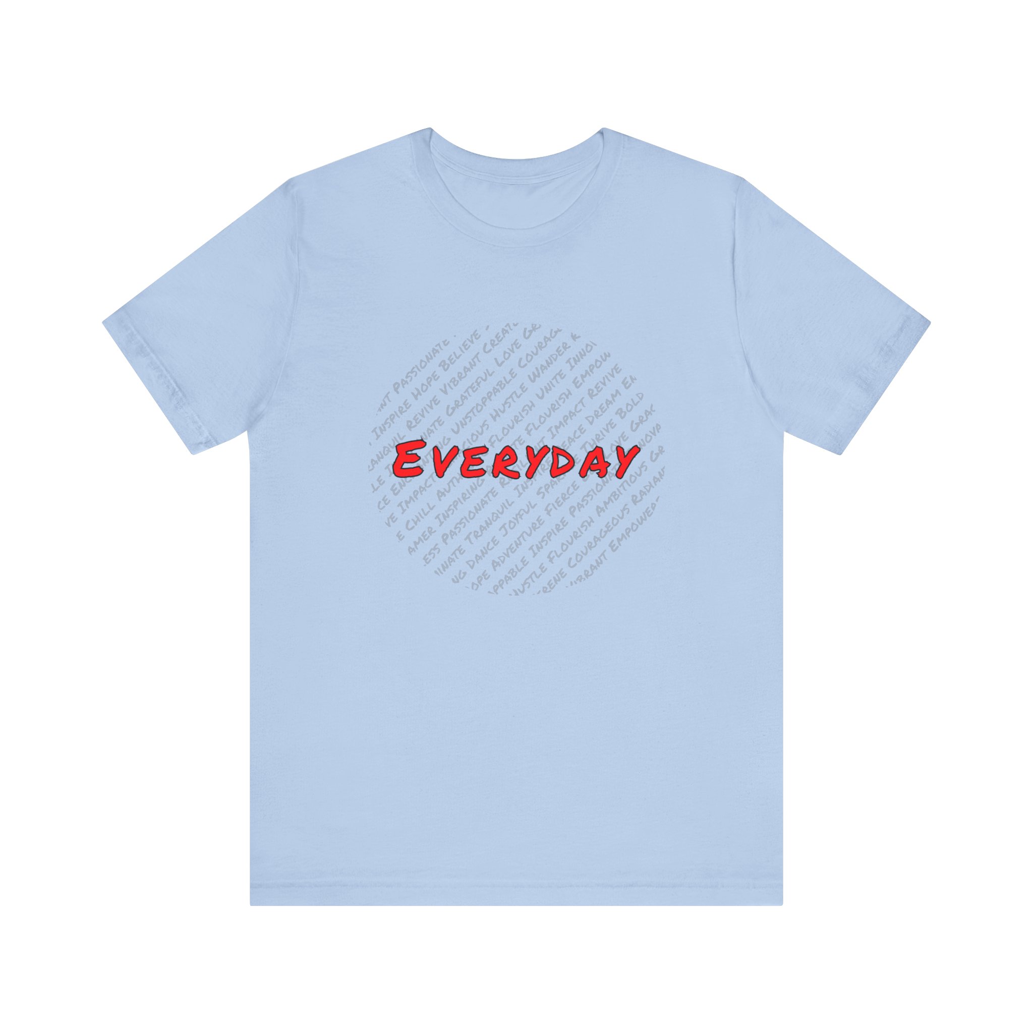 Everyday words Circle Jersey Short Sleeve Tee - Image 4