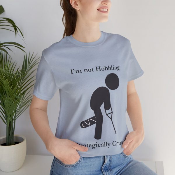 Belle+Canvas, Front, Unisex Jersey Short Sleeve Tee, Strategically Crutching - Image 2