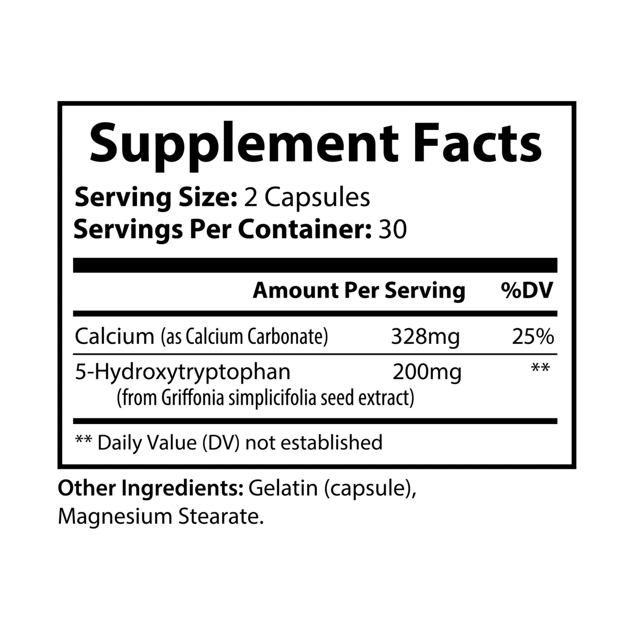5-HTP Supplement (60 Capsules) - Image 2