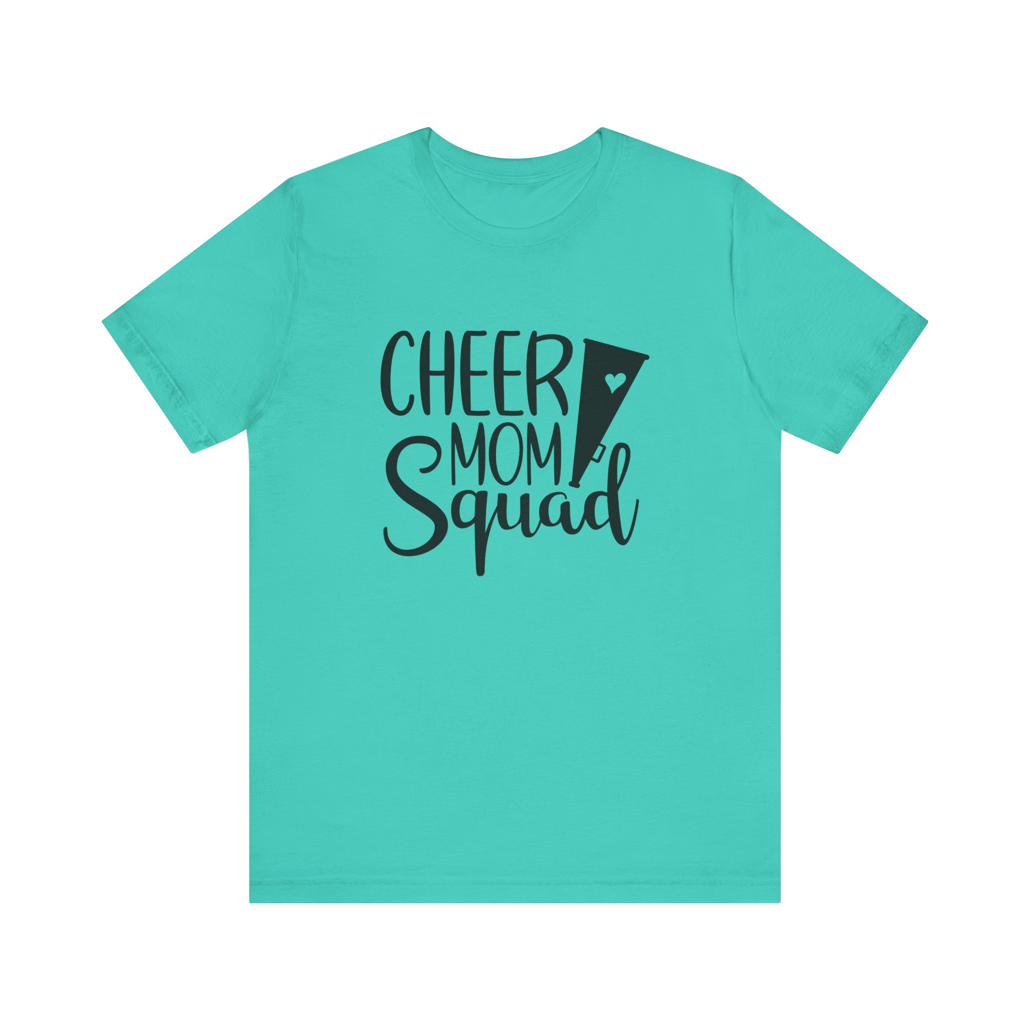 Cheer Mom Squad, Unisex Jersey Short Sleeve Tee - Image 4