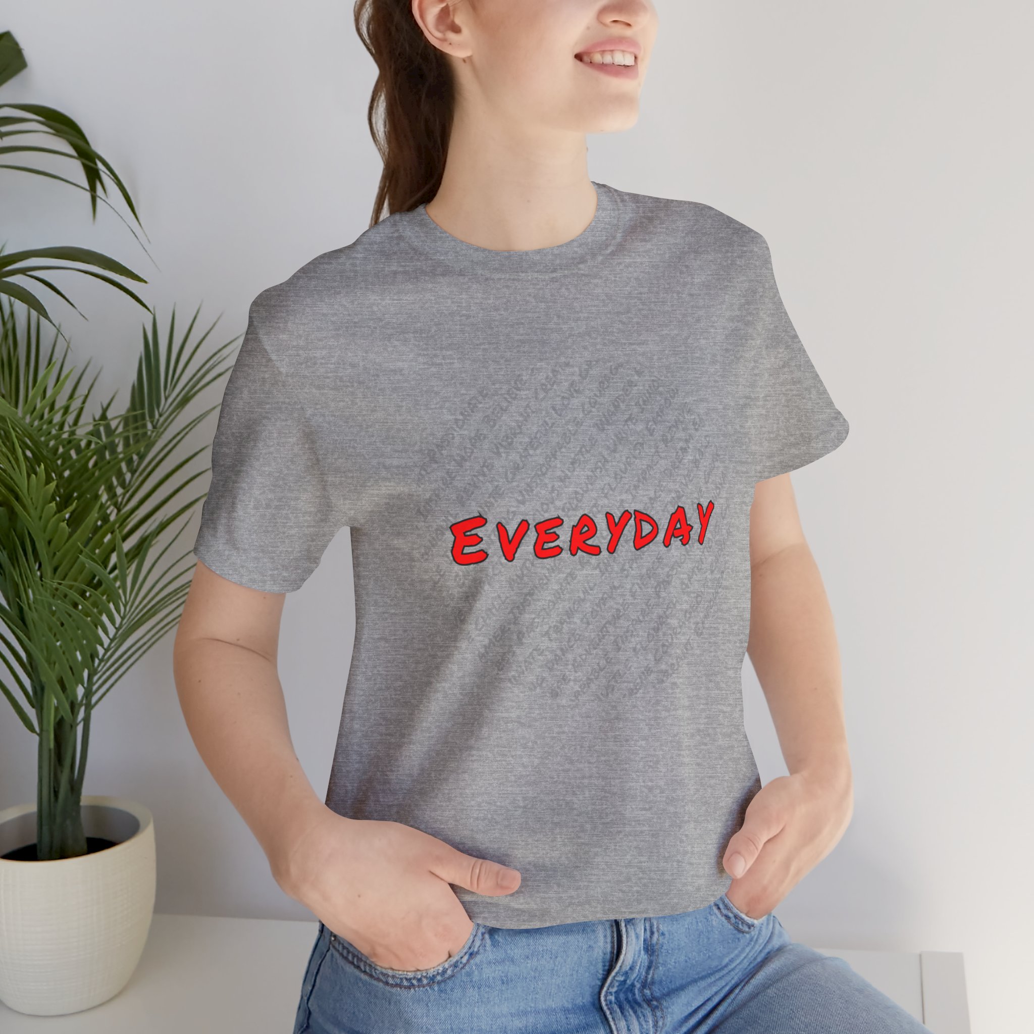 Everyday words Circle Jersey Short Sleeve Tee - Image 2