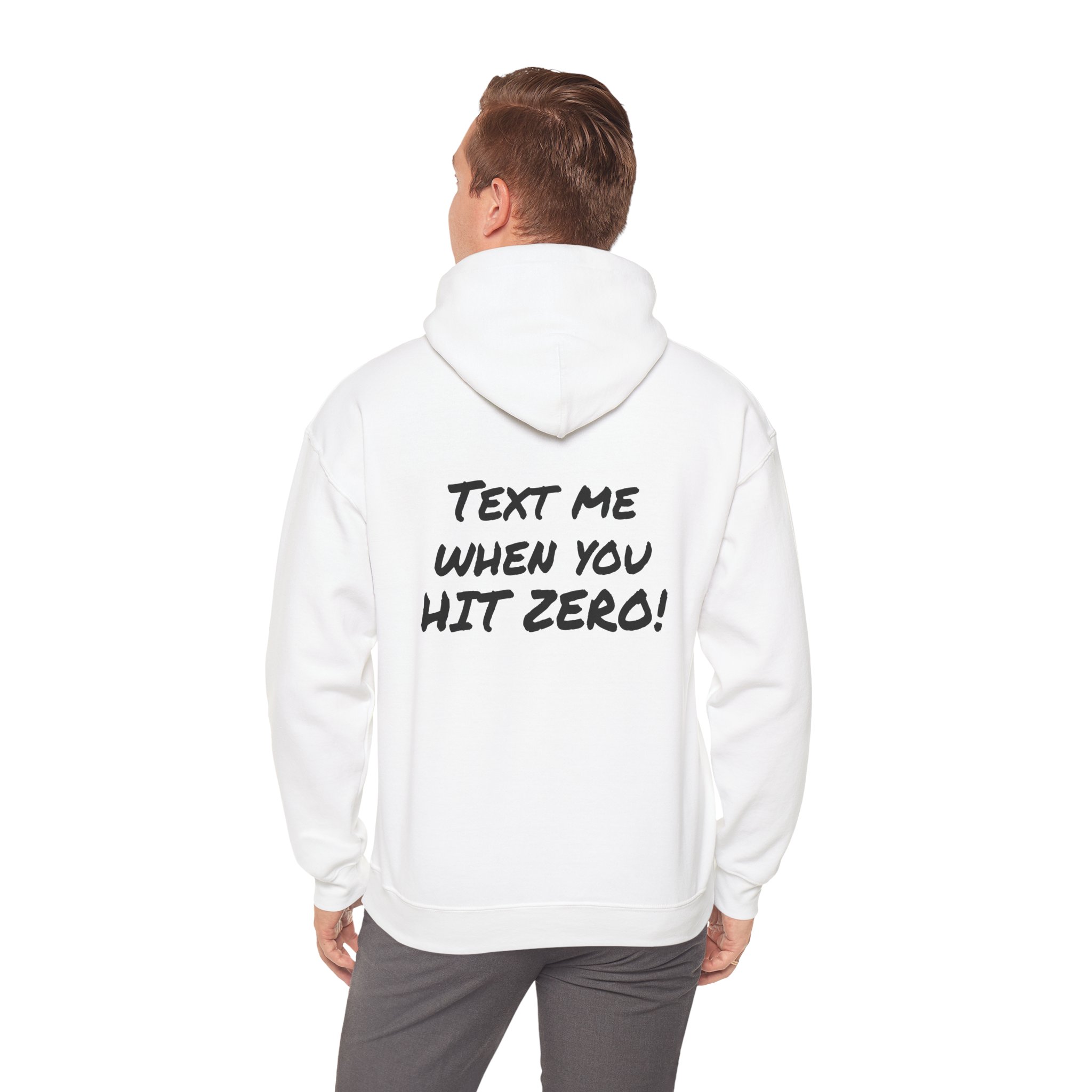 Text me...Hit Zero Unisex Heavy Blend™ Hooded Sweatshirt - Image 3