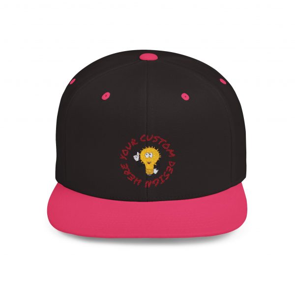 Custom Embroidery Flat Bill Snapback - Image 3