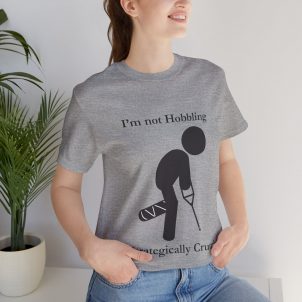 Belle+Canvas, Front, Unisex Jersey Short Sleeve Tee, Strategically Crutching