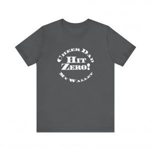 Cheer Dad, Hit Zero Wallet, Bella Canvas Tee