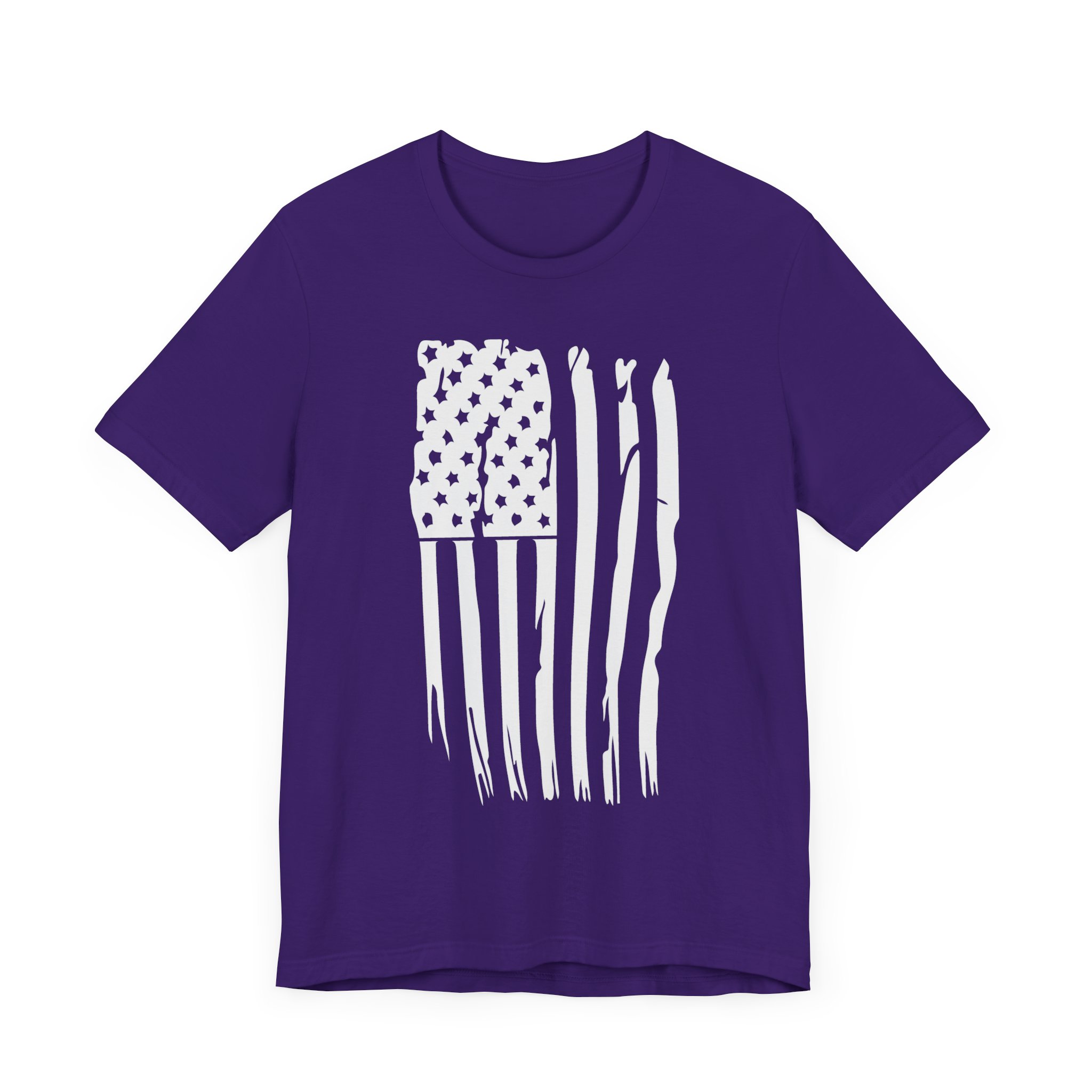 T Shirt, Bella Canvas, Distressed American Flag - Image 9