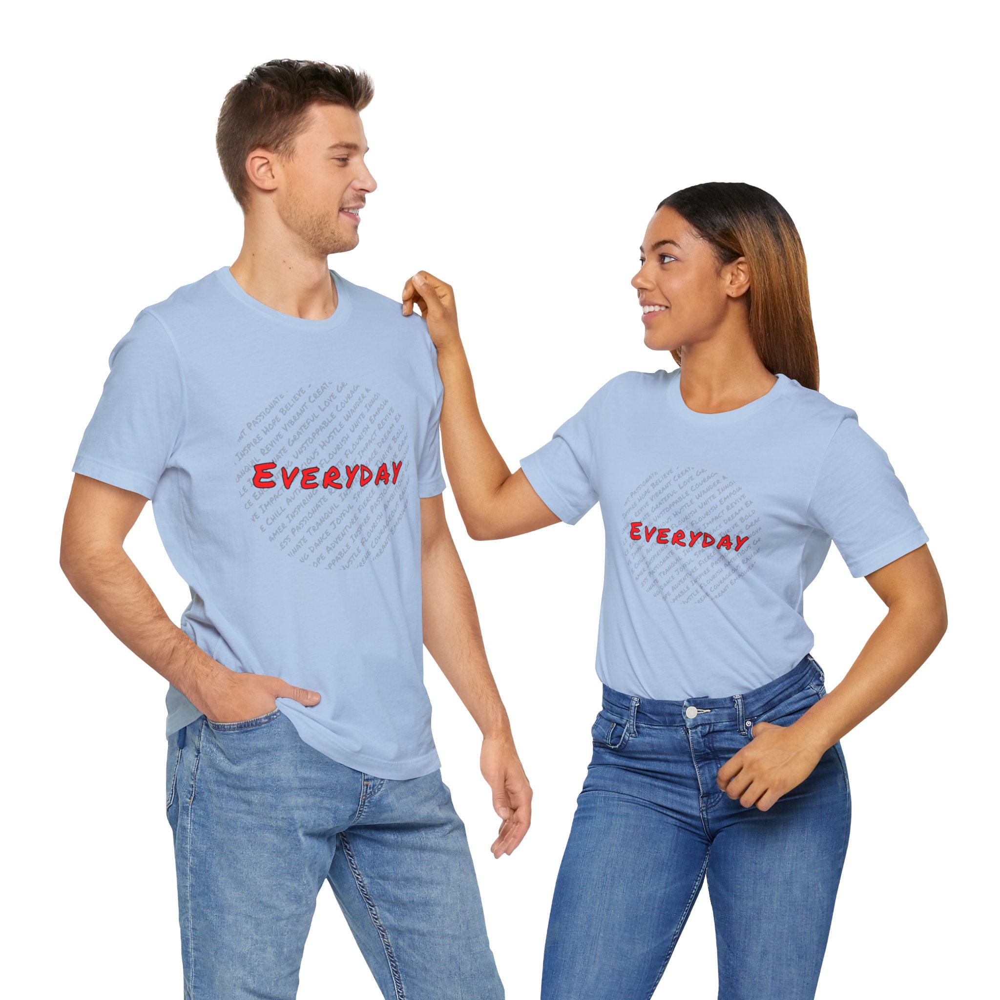 Everyday words Circle Jersey Short Sleeve Tee - Image 6