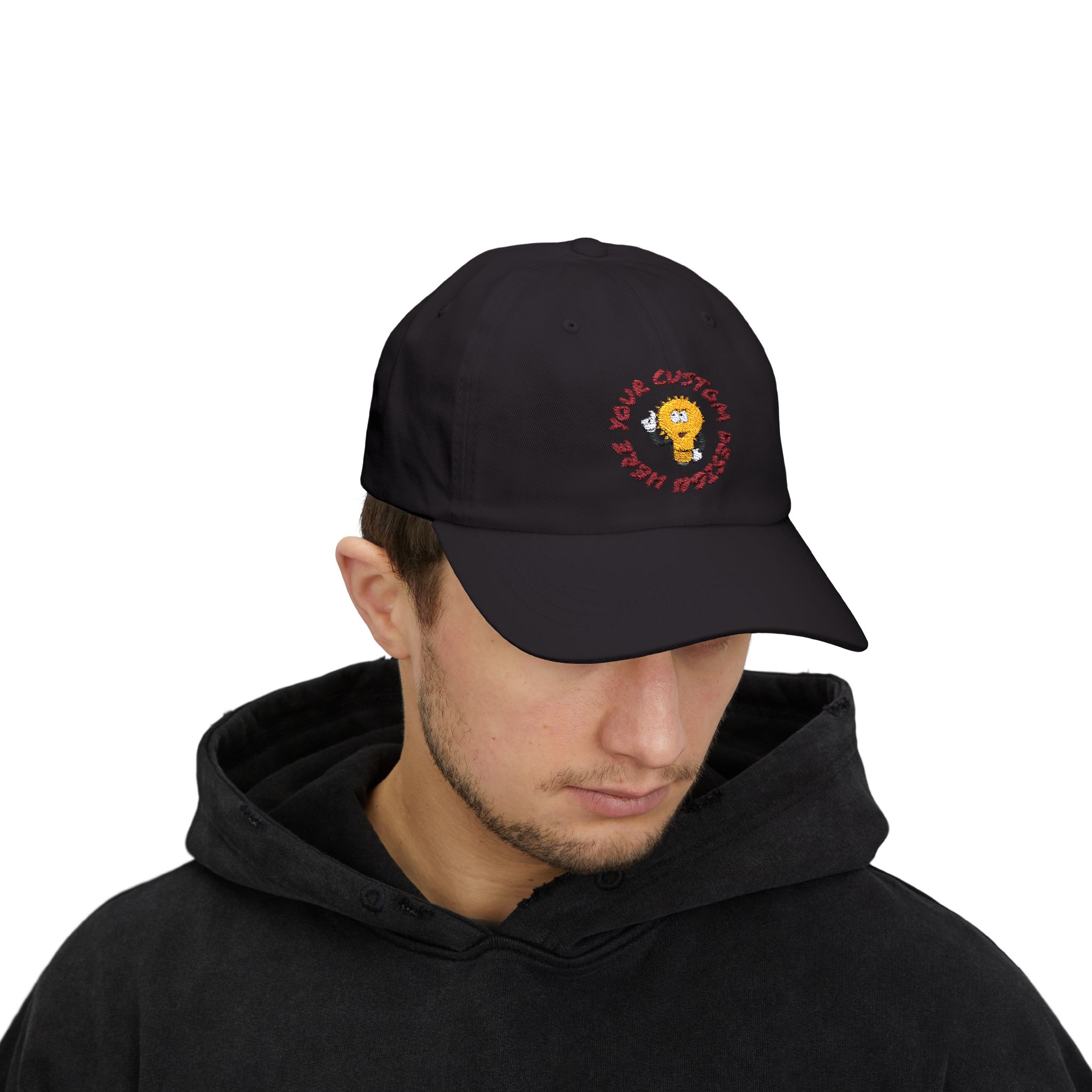 Custom Embroidered Classic Dad Cap - Image 3